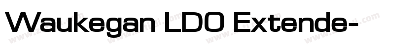 Waukegan LDO Extende字体转换